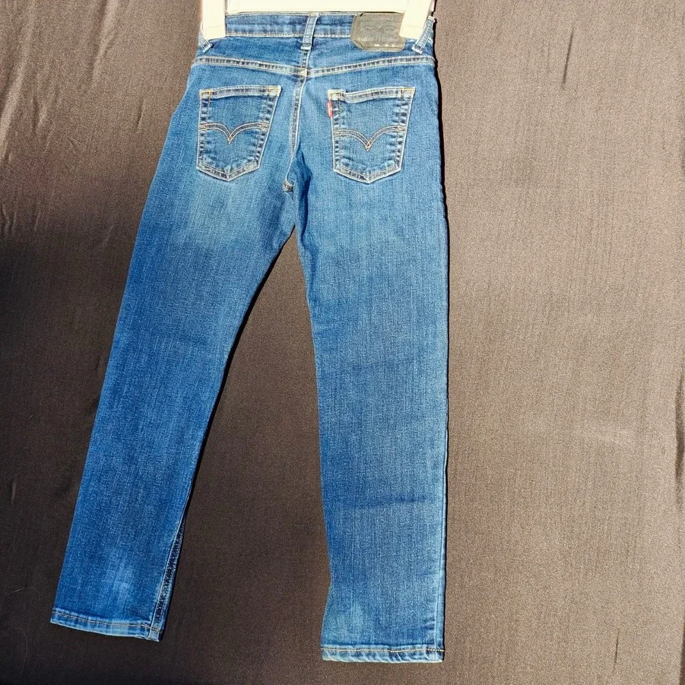 Levi's 511 Performance Boys Size 8 Regular Slim Fit Blue Stretch Jeans